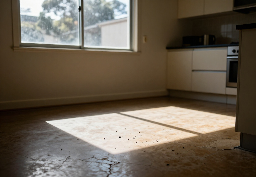 Ant trail in an Oatlands kitchen before treatment